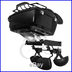 Pack Wall Mount Storage Rack For Harley Tour Pak Touring Road King Street Glide
