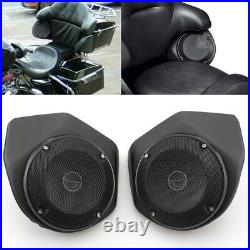 Pair Tour Pak Rear Trunk Pod Speaker Pods For Harley Touring Street Glide 14-up