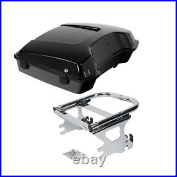 Razor Pack Trunk 2 Up Mount Rack Fit For Harley Tour Pak Touring Glide 1997-2008