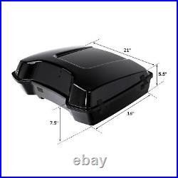 Razor Pack Trunk 2 Up Mount Rack Fit For Harley Tour Pak Touring Glide 1997-2008