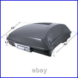 Razor Pack Trunk Backrest Solo Mount Fit For Harley Tour Pak Touring 2014-Up 21