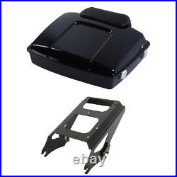 Razor Pack Trunk & Mounting Rack Fit For Harley Tour Pak Road Street Glide 09-13