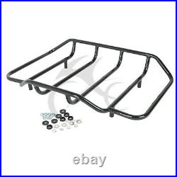 Razor Trunk Backrest Pad Mount Rack Plate Fit For Harley Tour Pak Touring 14-Up