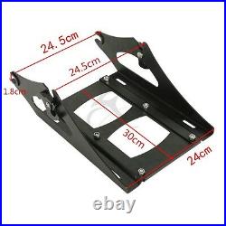 Razor Trunk Backrest Pad Mount Rack Plate Fit For Harley Tour Pak Touring 14-Up