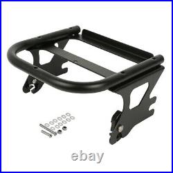 Razor Trunk Black Two Up Mount Rack Fit For Harley Touring Tour Pak Glide 97-08