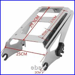 Razor Trunk with Two Up Mount Rack Fit For Harley Electra Glide Tour Pak 2009-2013