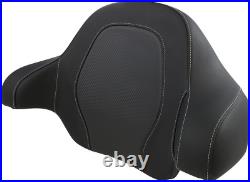 Saddlemen Tour Pak Backrest Pad Road Sofa Seat Black Carbon Fiber