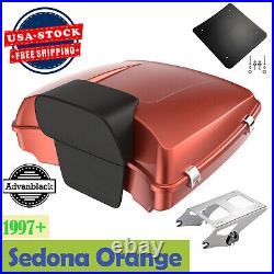 Sedona Orange Razor Tour Pak Pack For 97+ Harley Street Road Electra Touring