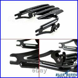 Two-up Tour Pak Mount Stealth Luggage Rack For Touring Street Glide FLHX 09-15
