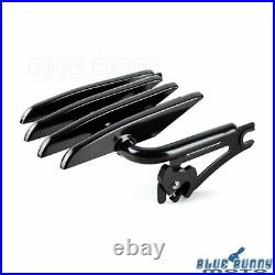 Two-up Tour Pak Mount Stealth Luggage Rack For Touring Street Glide FLHX 09-15