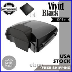 VIVID BLACK Advanblak Rushmore Razor Tour Pak Pack Pad For 97+ Harley/Softail